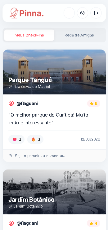Tela do App Pinna